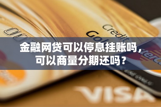 金融网贷可以停息挂账吗，可以商量分期还吗？