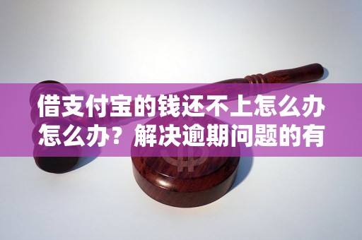 借支付宝的钱还不上怎么办怎么办？解决逾期问题的有效方法分享