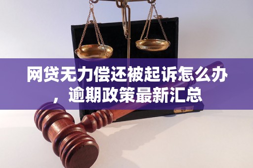 网贷无力偿还被起诉怎么办，逾期政策最新汇总