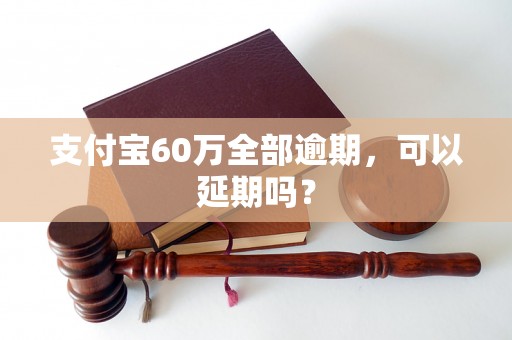 支付宝60万全部逾期，可以延期吗？