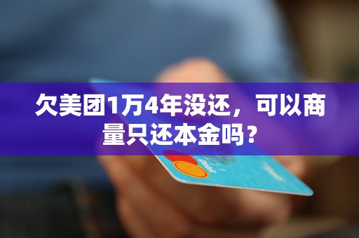 欠美团1万4年没还，可以商量只还本金吗？