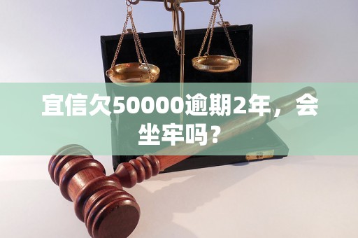 宜信欠50000逾期2年，会坐牢吗？