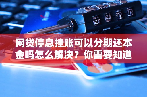 网贷停息挂账可以分期还本金吗怎么解决？你需要知道的全部解决方法