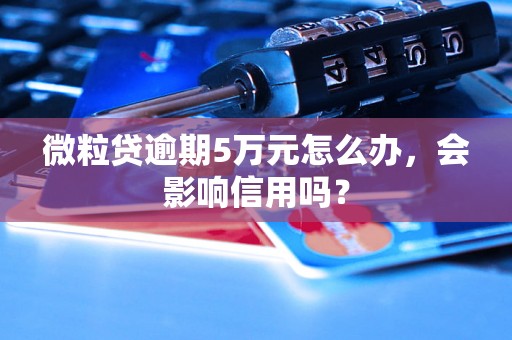 微粒贷逾期5万元怎么办，会影响信用吗？