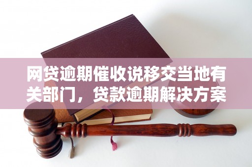 网贷逾期催收说移交当地有关部门，贷款逾期解决方案与处理策略