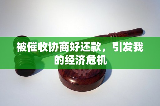 被催收协商好还款，引发我的经济危机