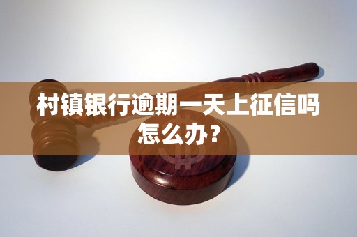 村镇银行逾期一天上征信吗怎么办？