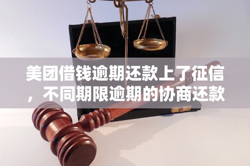 美团借钱逾期还款上了征信，不同期限逾期的协商还款经验分享