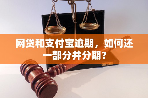 网贷和支付宝逾期，如何还一部分并分期？