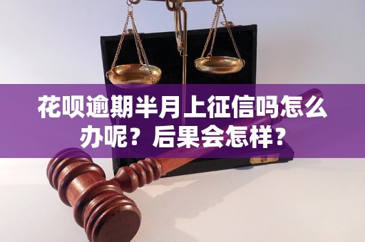 花呗逾期半月上征信吗怎么办呢？后果会怎样？