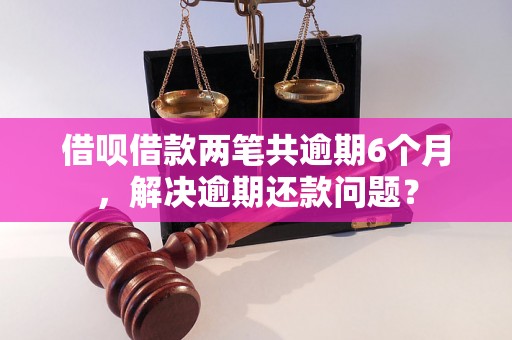 借呗借款两笔共逾期6个月，解决逾期还款问题？