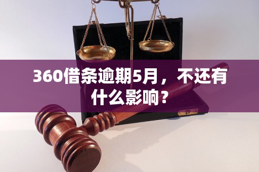 360借条逾期5月，不还有什么影响？