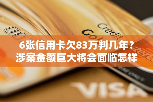 6张信用卡欠83万判几年？涉案金额巨大将会面临怎样的刑罚？