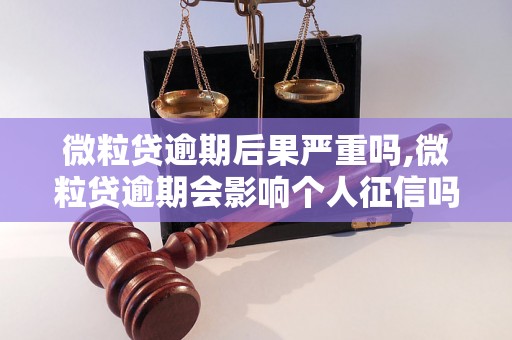 微粒贷逾期后果严重吗,微粒贷逾期会影响个人征信吗