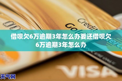 借呗欠6万逾期3年怎么办要还借呗欠6万逾期3年怎么办