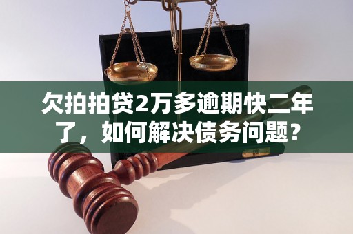 欠拍拍贷2万多逾期快二年了，如何解决债务问题？