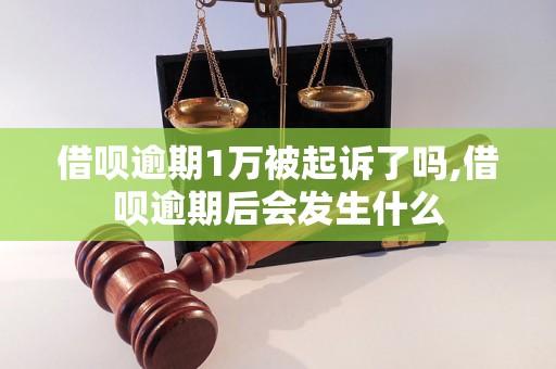 借呗逾期1万被起诉了吗,借呗逾期后会发生什么