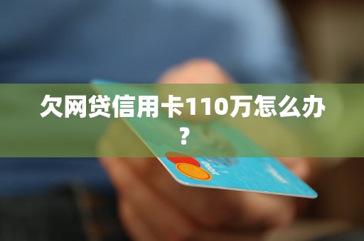 欠网贷信用卡110万怎么办？