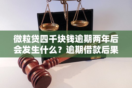 微粒贷四千块钱逾期两年后会发生什么？逾期借款后果及解决方法