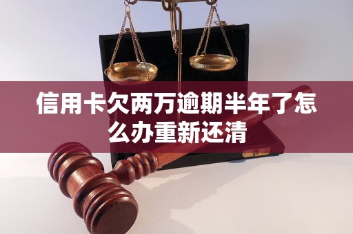 信用卡欠两万逾期半年了怎么办重新还清