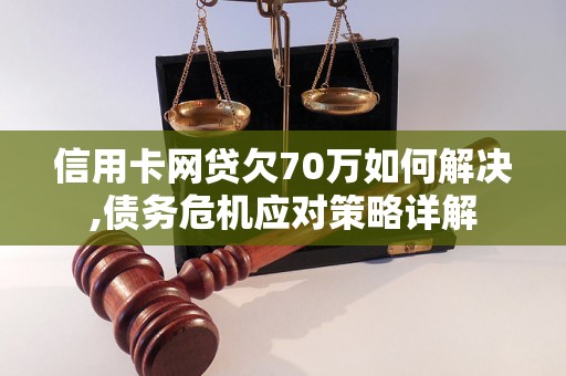 信用卡网贷欠70万如何解决,债务危机应对策略详解