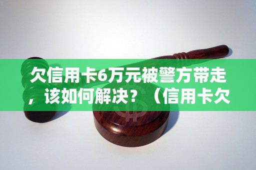 欠信用卡6万元被警方带走，该如何解决？（信用卡欠款被警方处理，应对方式有哪些）