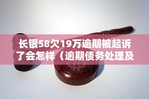 长银58欠19万逾期被起诉了会怎样（逾期债务处理及法律后果解析）