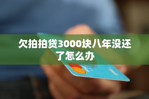 欠拍拍贷3000块八年没还了怎么办