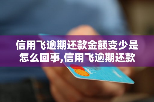 信用飞逾期还款金额变少是怎么回事,信用飞逾期还款金额为什么减少了