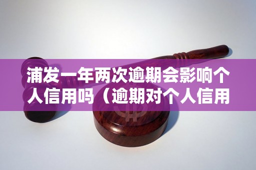 浦发一年两次逾期会影响个人信用吗（逾期对个人信用的影响）