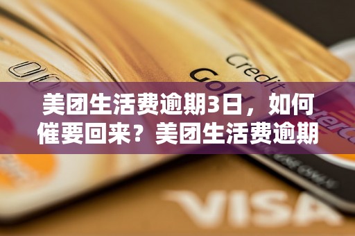 美团生活费逾期3日，如何催要回来？美团生活费逾期后的应对措施