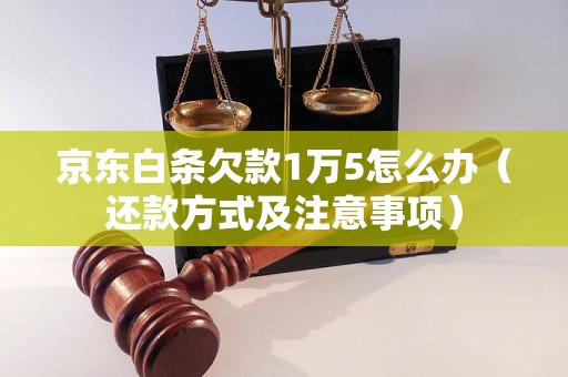 京东白条欠款1万5怎么办（还款方式及注意事项）