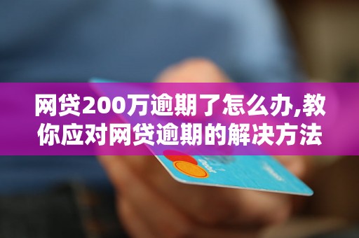 网贷200万逾期了怎么办,教你应对网贷逾期的解决方法