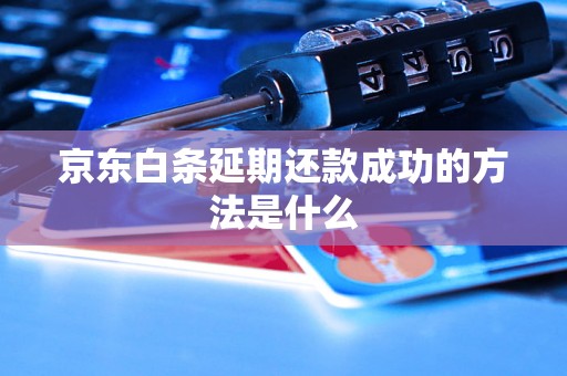 京东白条延期还款成功的方法是什么