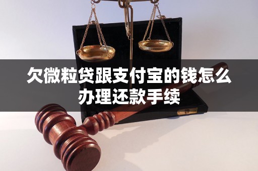 欠微粒贷跟支付宝的钱怎么办理还款手续