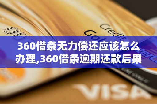 360借条无力偿还应该怎么办理,360借条逾期还款后果与处理方法