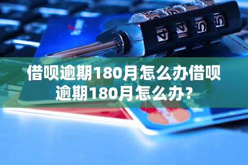 借呗逾期180月怎么办借呗逾期180月怎么办？