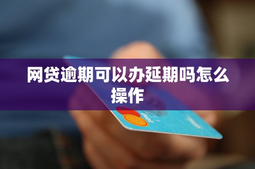 网贷逾期可以办延期吗怎么操作