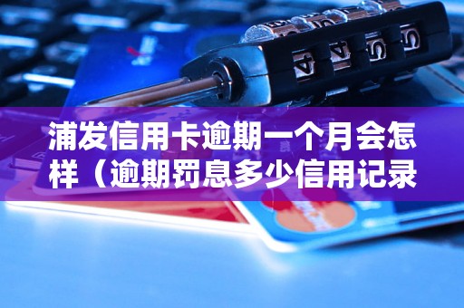 浦发信用卡逾期一个月会怎样（逾期罚息多少信用记录受影响情况）