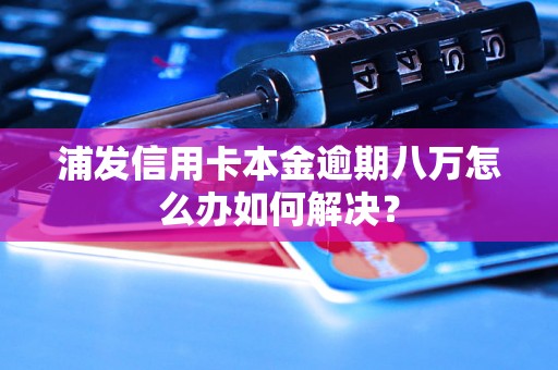 浦发信用卡本金逾期八万怎么办如何解决？