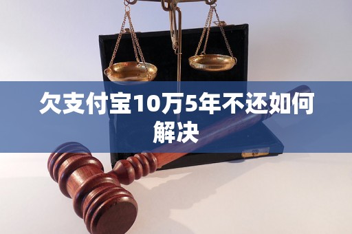 欠支付宝10万5年不还如何解决