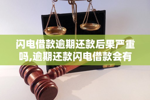 闪电借款逾期还款后果严重吗,逾期还款闪电借款会有什么后果