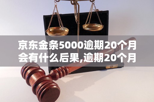 京东金条5000逾期20个月会有什么后果,逾期20个月的京东金条如何处理