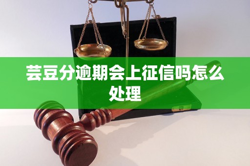 芸豆分逾期会上征信吗怎么处理