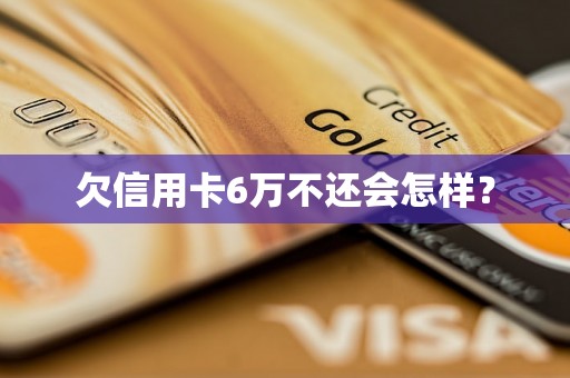 欠信用卡6万不还会怎样？