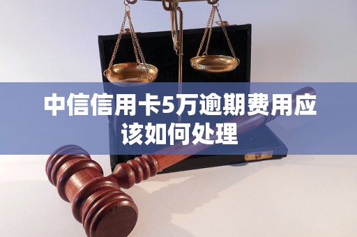 中信信用卡5万逾期费用应该如何处理