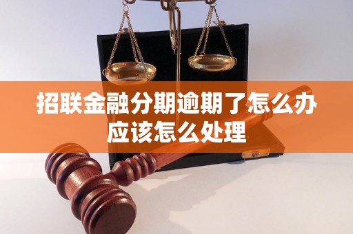 招联金融分期逾期了怎么办应该怎么处理