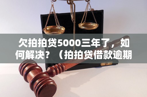 欠拍拍贷5000三年了，如何解决？（拍拍贷借款逾期处理办法）