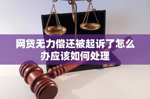 网贷无力偿还被起诉了怎么办应该如何处理