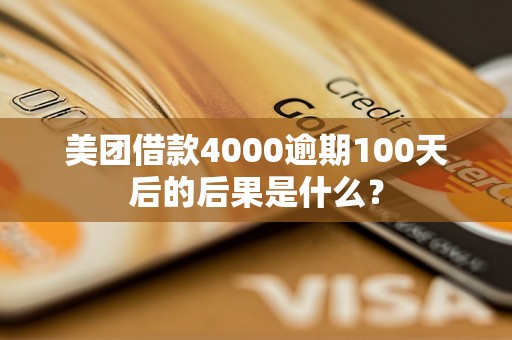 美团借款4000逾期100天后的后果是什么？